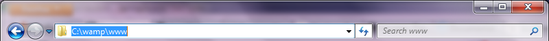 Windows Explorer Address Bar